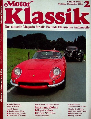 Deckblatt Motor Klassik (02/1984)